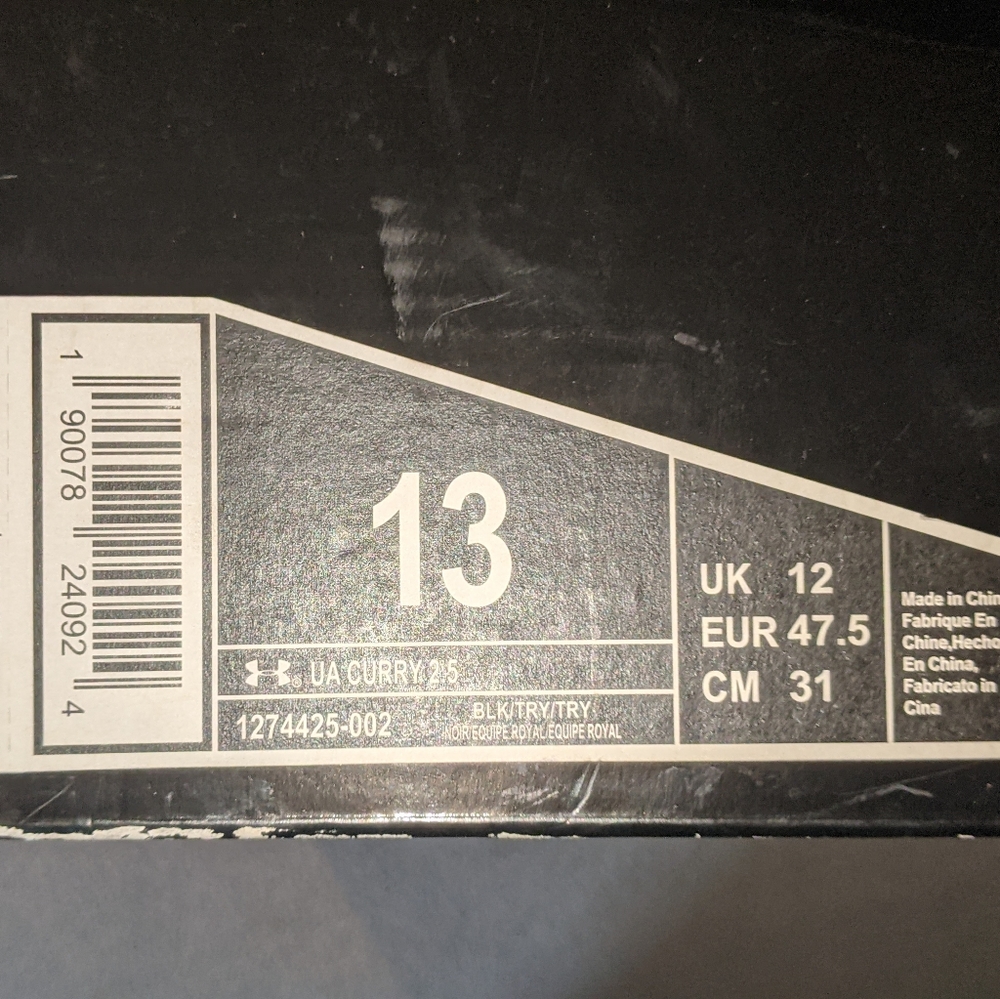 UA Curry 2.5 size 13